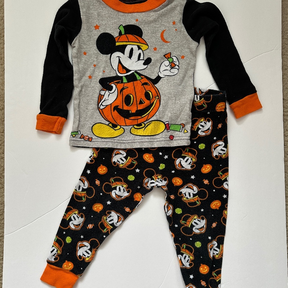 2T Boys Mickey Mouse Halloween Pajamas Disney